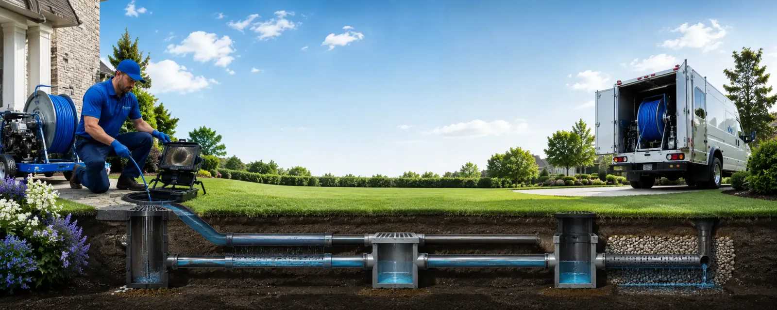 Outdoor drain cleaning information for East Islip, NY